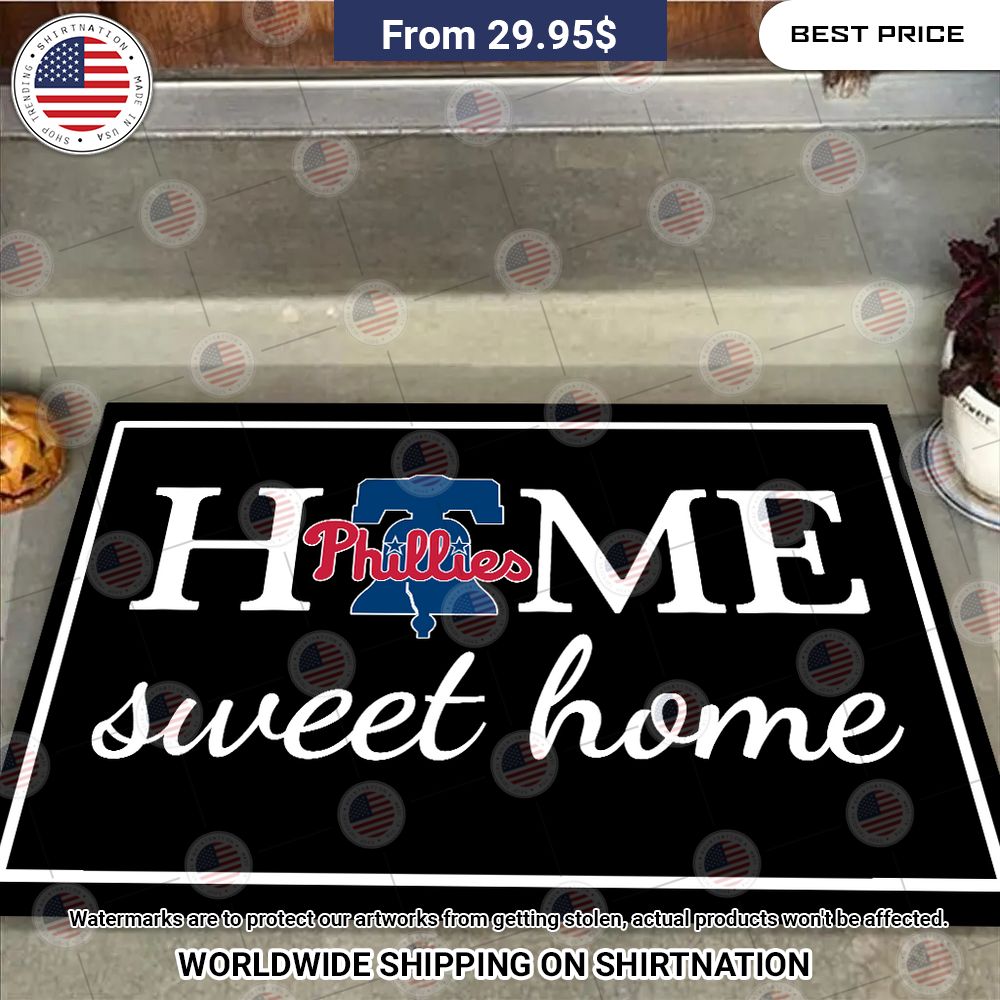 Home Sweet Home Philadelphia Phillies Doormat