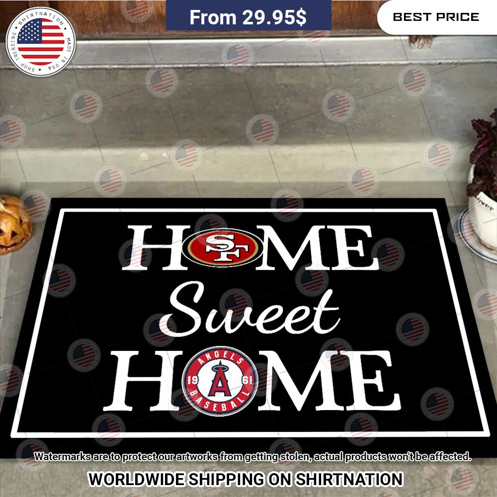 home sweet home san francisco 49ers and los angeles angels doormat 1 463.jpg