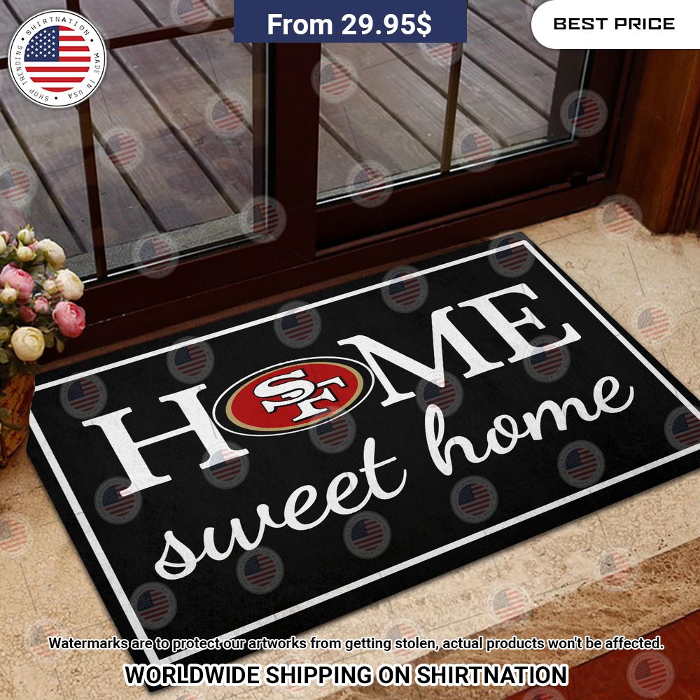 Home Sweet Home San Francisco 49ers Doormat Cuteness overloaded