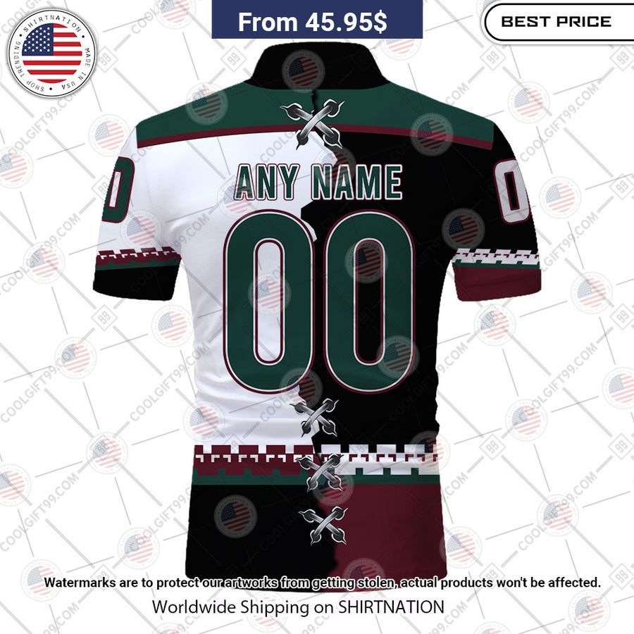 HOT Arizona Coyotes Mix Home Away Jersey Polo Shirt Wow! This is gracious