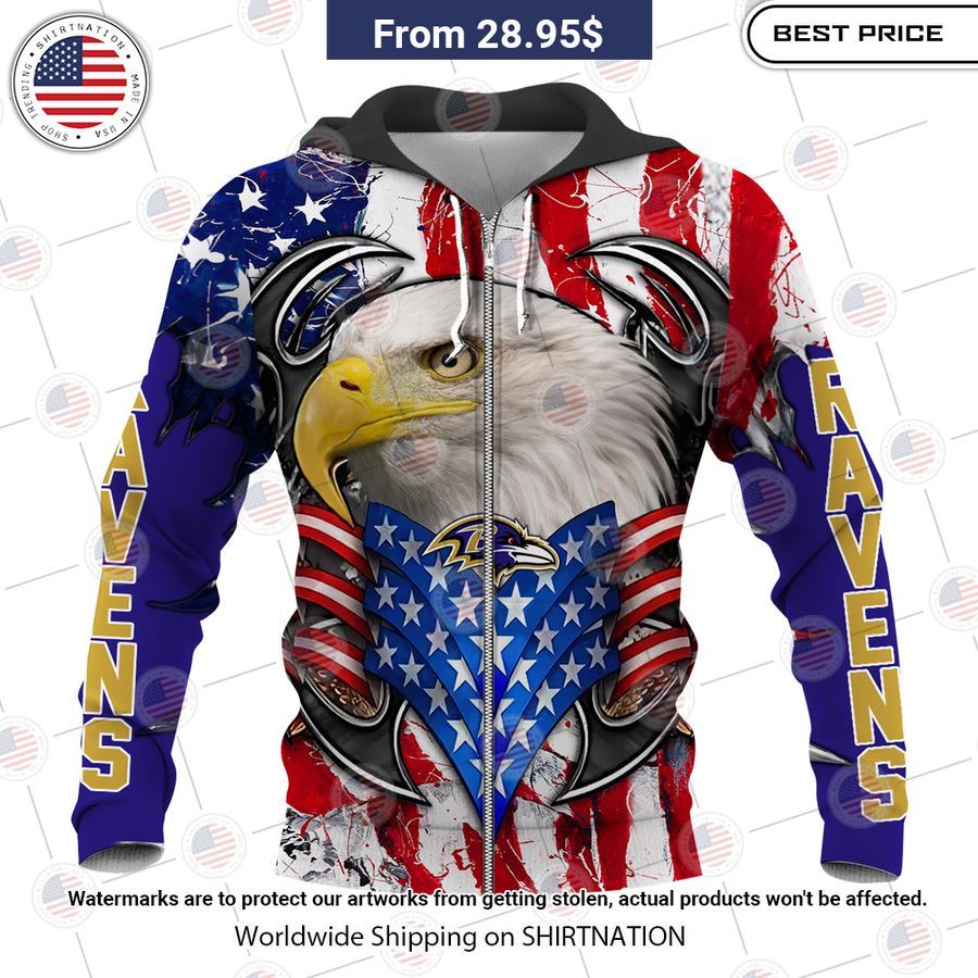 HOT Baltimore Ravens US Flag Eagle Shirt Awesome Pic guys