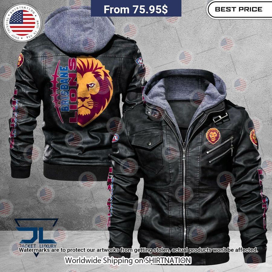 HOT Brisbane Lions Leather Jacket This picture is worth a thousand words.