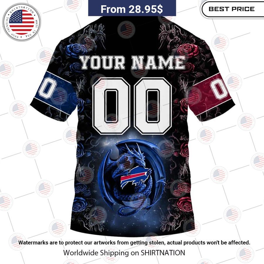 HOT Buffalo Bills Dragon Rose Shirt Trending picture dear