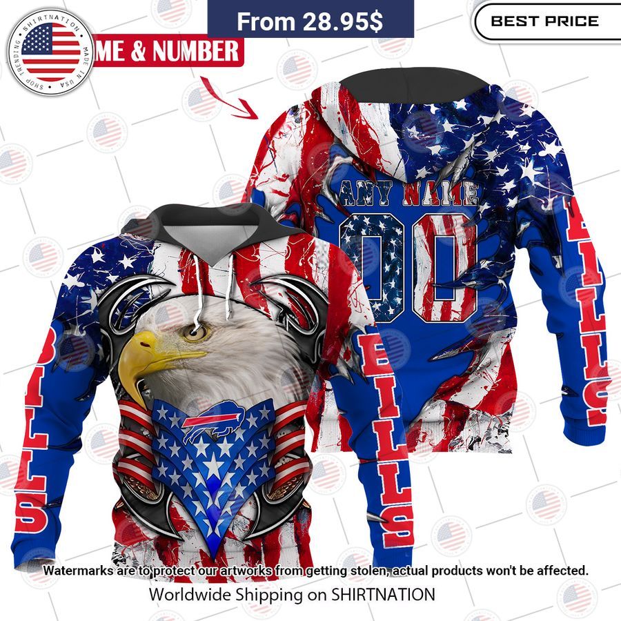 HOT Buffalo Bills US Flag Eagle Shirt It is too funny
