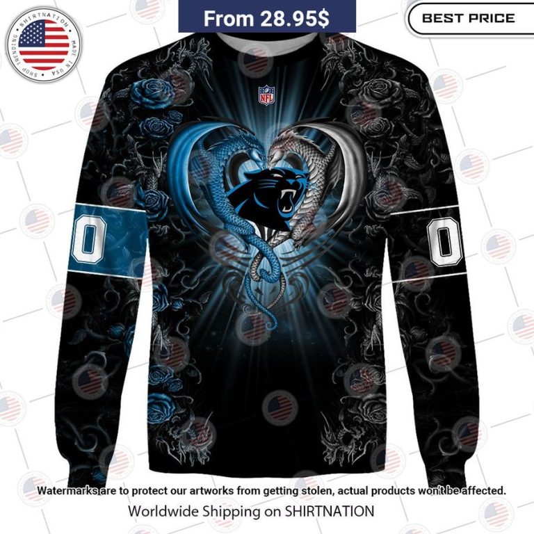 HOT Carolina Panthers Dragon Rose Shirt I like your hairstyle