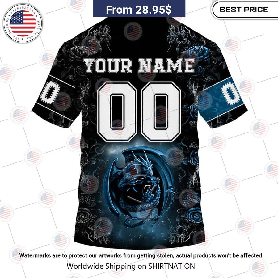 HOT Carolina Panthers Dragon Rose Shirt Trending picture dear