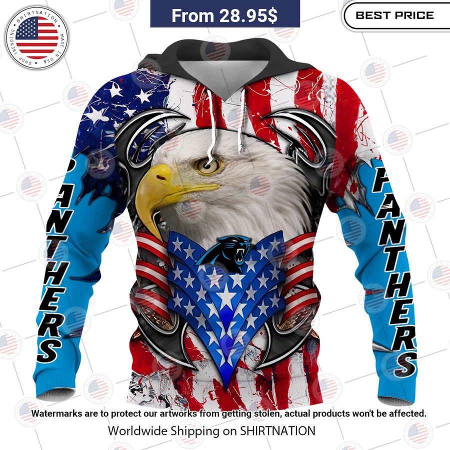 HOT Carolina Panthers US Flag Eagle Shirt Nice elegant click