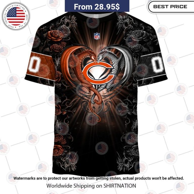 hot chicago bears dragon rose shirt 2 547.jpg