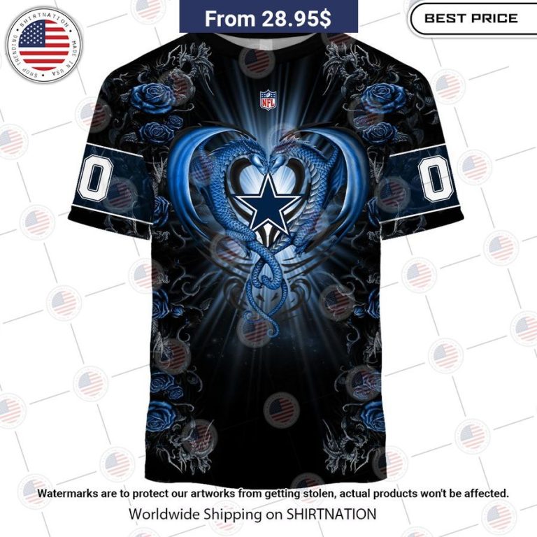 HOT Dallas Cowboys Dragon Rose Shirt Wow! This is gracious