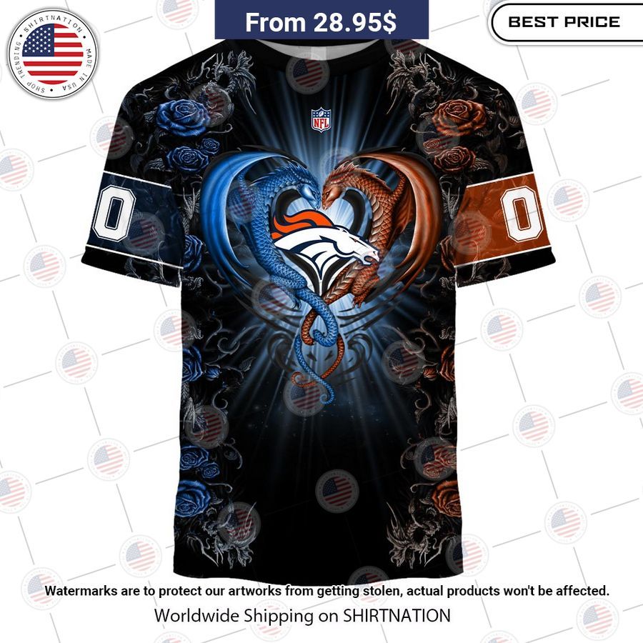 HOT Denver Broncos Dragon Rose Shirt You always inspire by your look bro