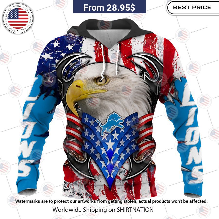 HOT Detroit Lions US Flag Eagle Shirt Have you joined a gymnasium?