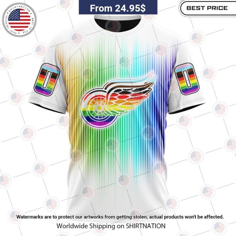 HOT Detroit Red Wings Design For Pride Month Hoodie Looking so nice