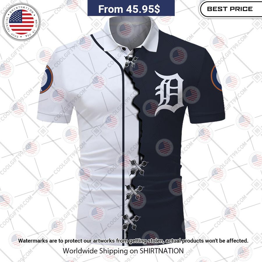 HOT Detroit Tigers Mix Home Away Jersey Polo Shirt You are always best dear
