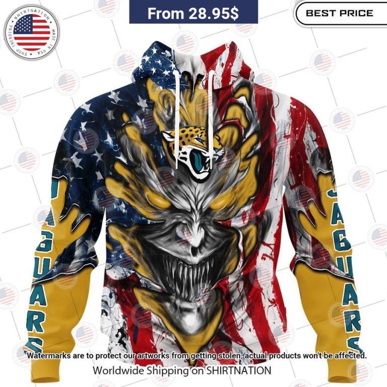 HOT Jacksonville Jaguars Demon Face US Flag Shirt You are always amazing