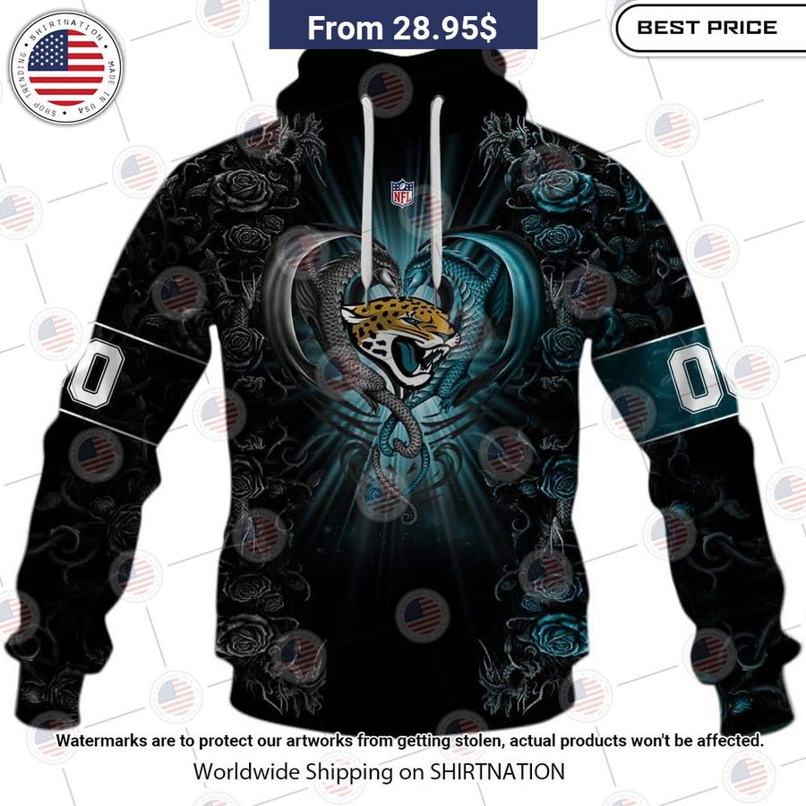 HOT Jacksonville Jaguars Dragon Rose Shirt This is awesome and unique