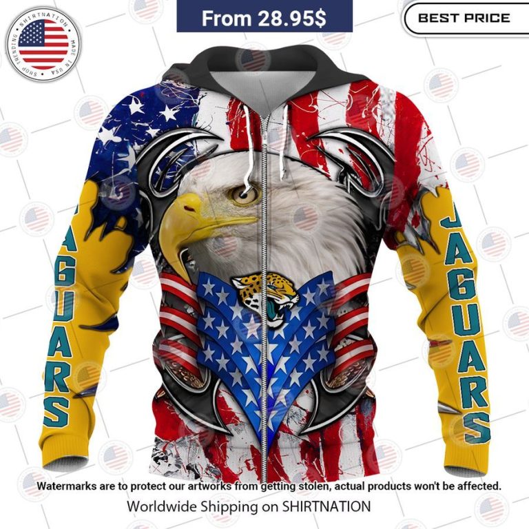 HOT Jacksonville Jaguars US Flag Eagle Shirt Unique and sober