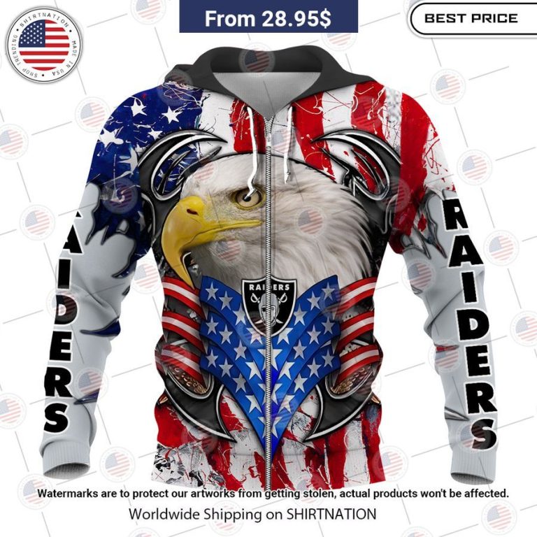 HOT Las Vegas Raiders US Flag Eagle Shirt Best picture ever