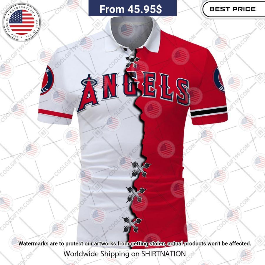 HOT Los Angeles Angels Mix Home Away Jersey Polo Shirt Cutting dash