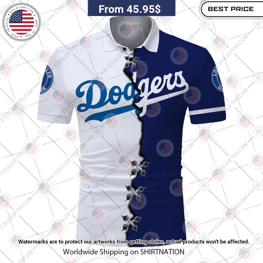 HOT Los Angeles Dodgers Mix Home Away Jersey Polo Shirt Damn good