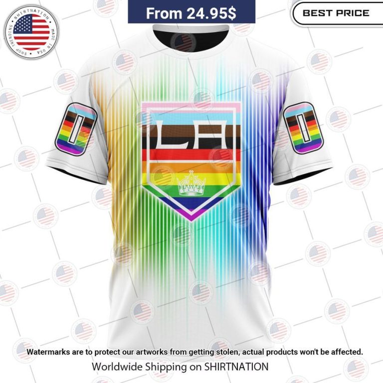 HOT Los Angeles Kings Design For Pride Month Hoodie Nice shot bro