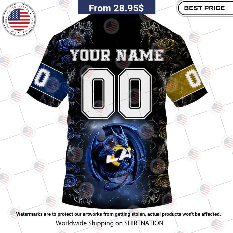 HOT Los Angeles Rams Dragon Rose Shirt You tried editing this time?