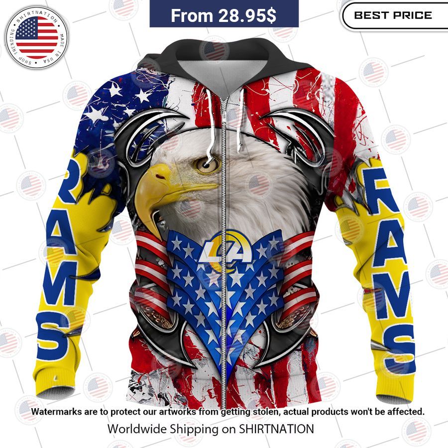 HOT Los Angeles Rams US Flag Eagle Shirt Handsome as usual
