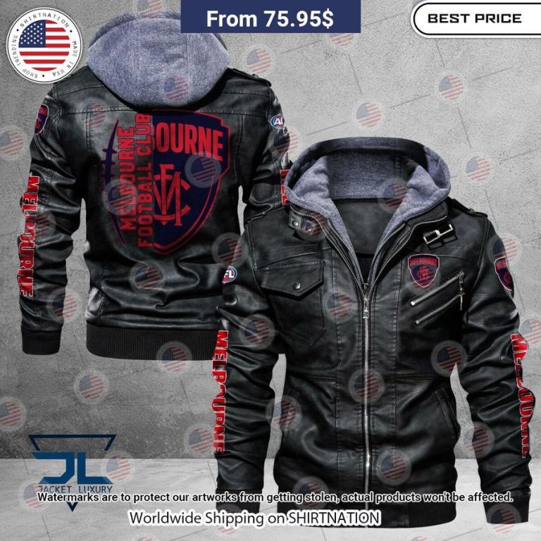 HOT Melbourne Football Club Leather Jacket Wow, cute pie