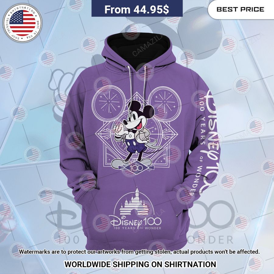 HOT Mickey Mouse Disney 100 Years of Wonder Hoodie Royal Pic of yours