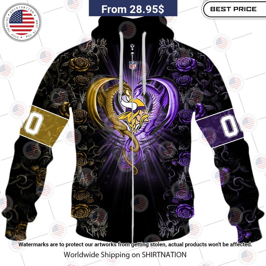 HOT Minnesota Vikings Dragon Rose Shirt Your face is glowing like a red rose