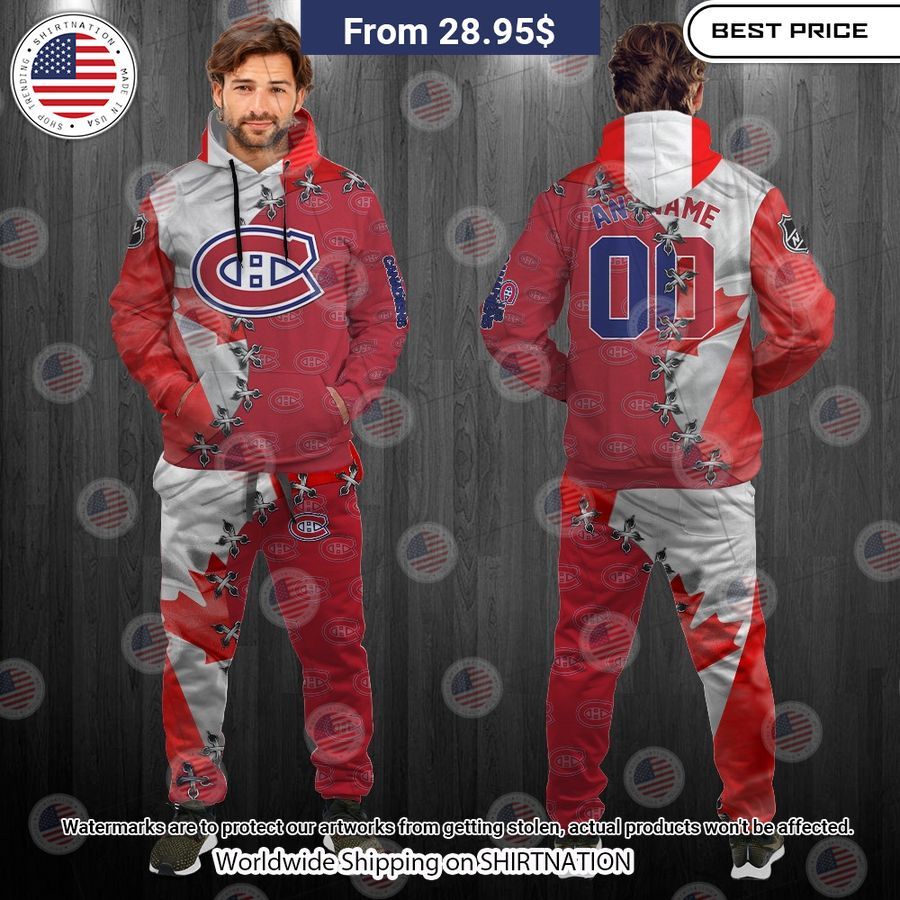 HOT Montreal Canadiens Mix Canada Flag Hoodie You look beautiful forever