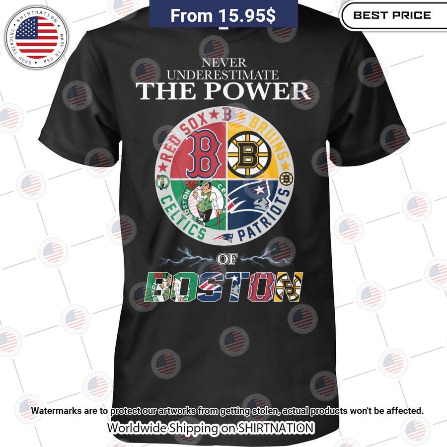 HOT Never Underestimate The Power of Boston T Shirt