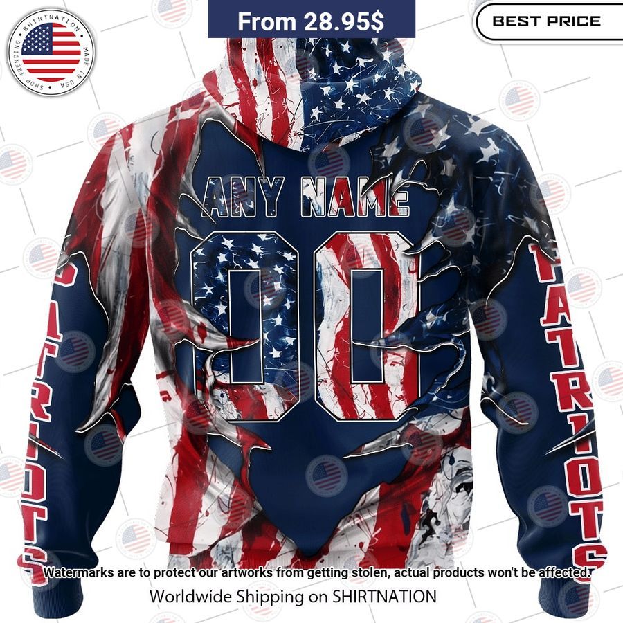 HOT New England Patriots Demon Face US Flag Shirt My friends!