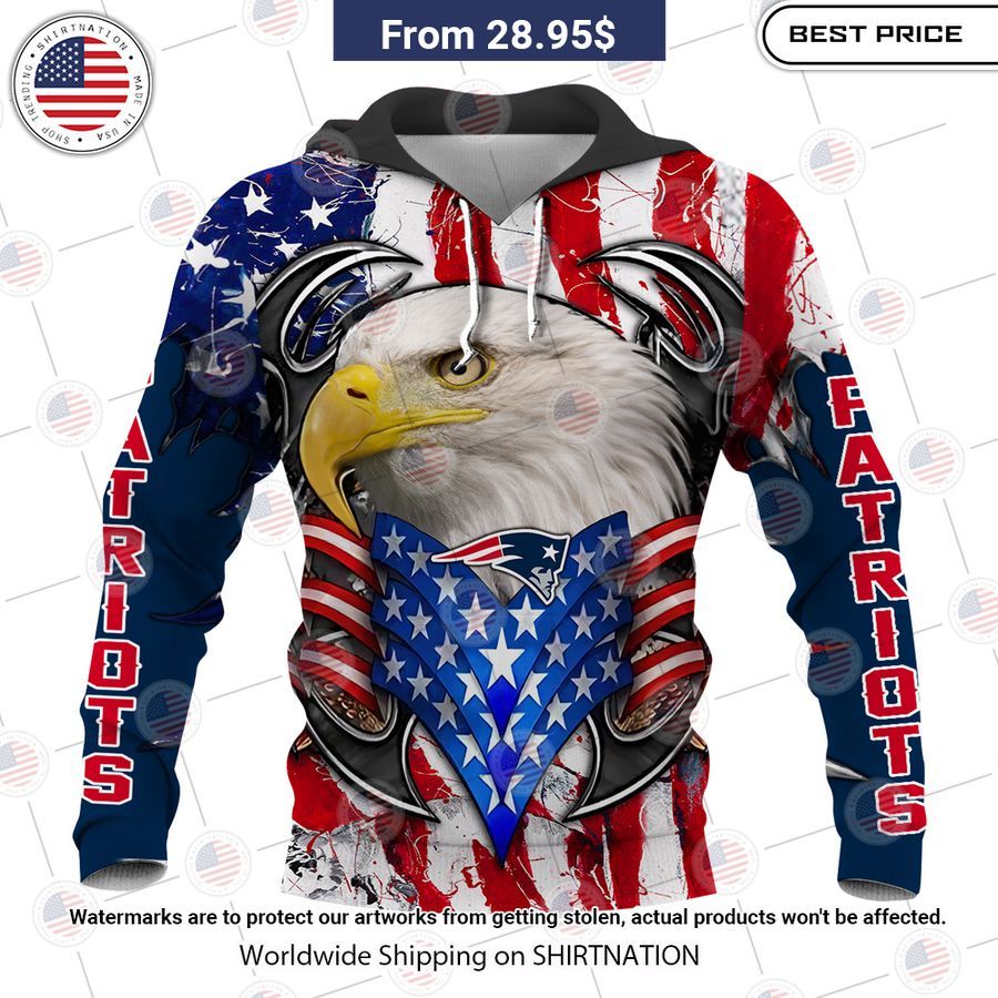 HOT New England Patriots US Flag Eagle Shirt You are always amazing