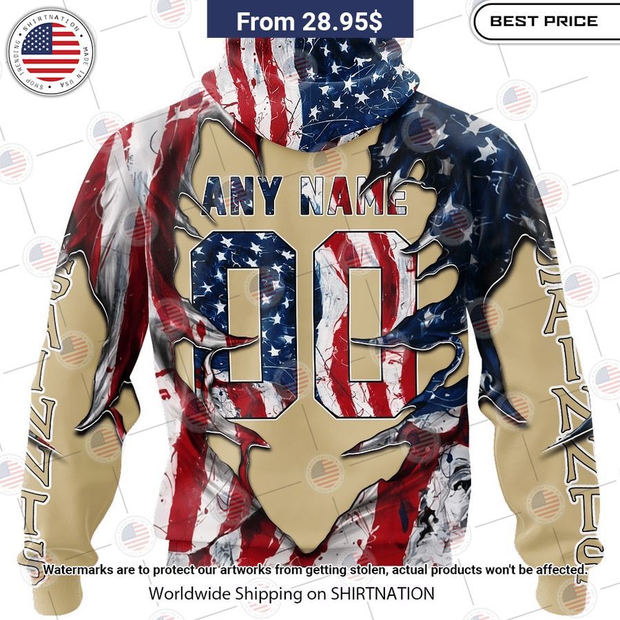 HOT New Orleans Saints Demon Face US Flag Shirt My favourite picture of yours