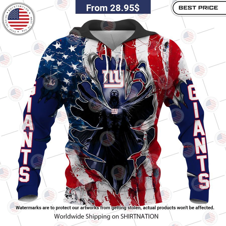 HOT New York Giants US Flag Angel Shirt Have you joined a gymnasium?