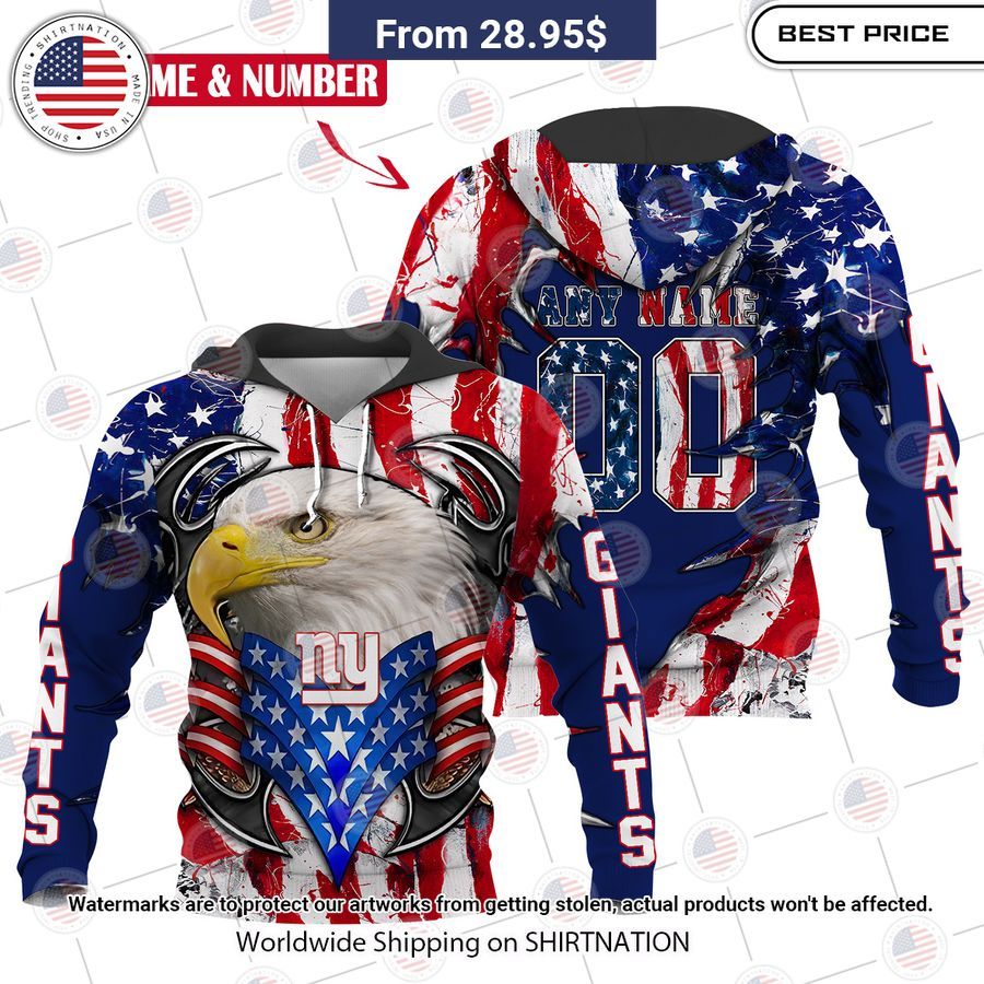 HOT New York Giants US Flag Eagle Shirt Your beauty is irresistible.