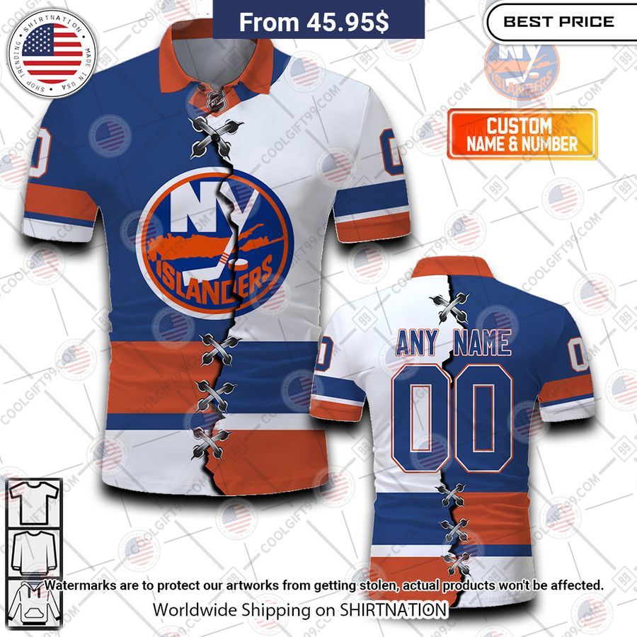 HOT New York Islanders Mix Home Away Jersey Polo Shirt Royal Pic of yours