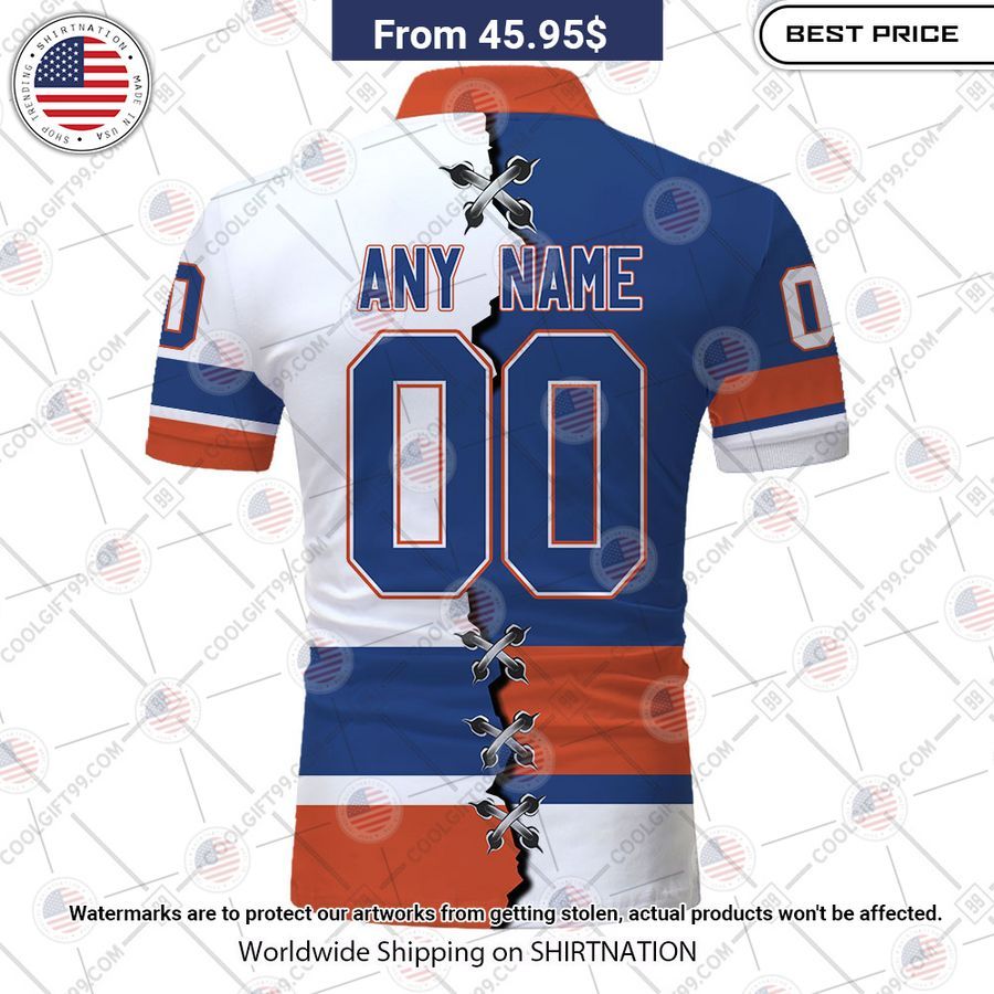 HOT New York Islanders Mix Home Away Jersey Polo Shirt Amazing Pic