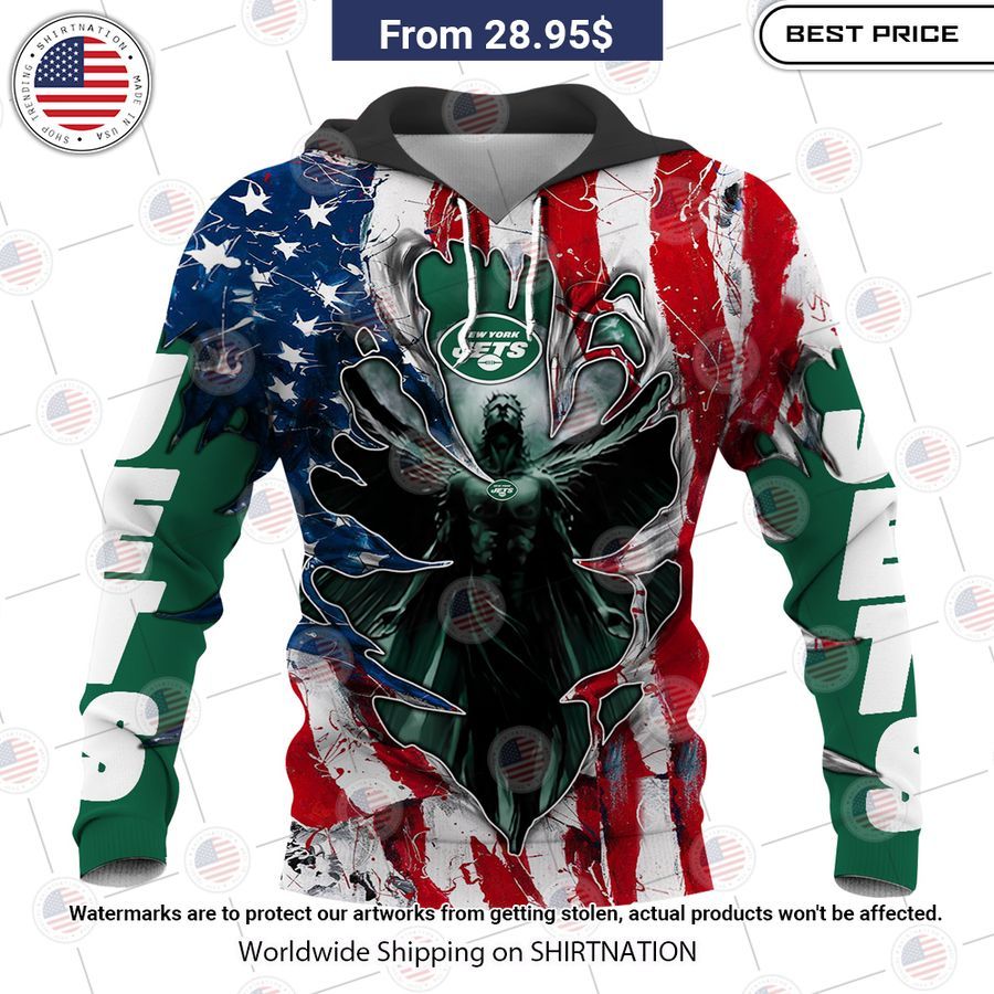HOT New York Jets US Flag Angel Shirt Unique and sober