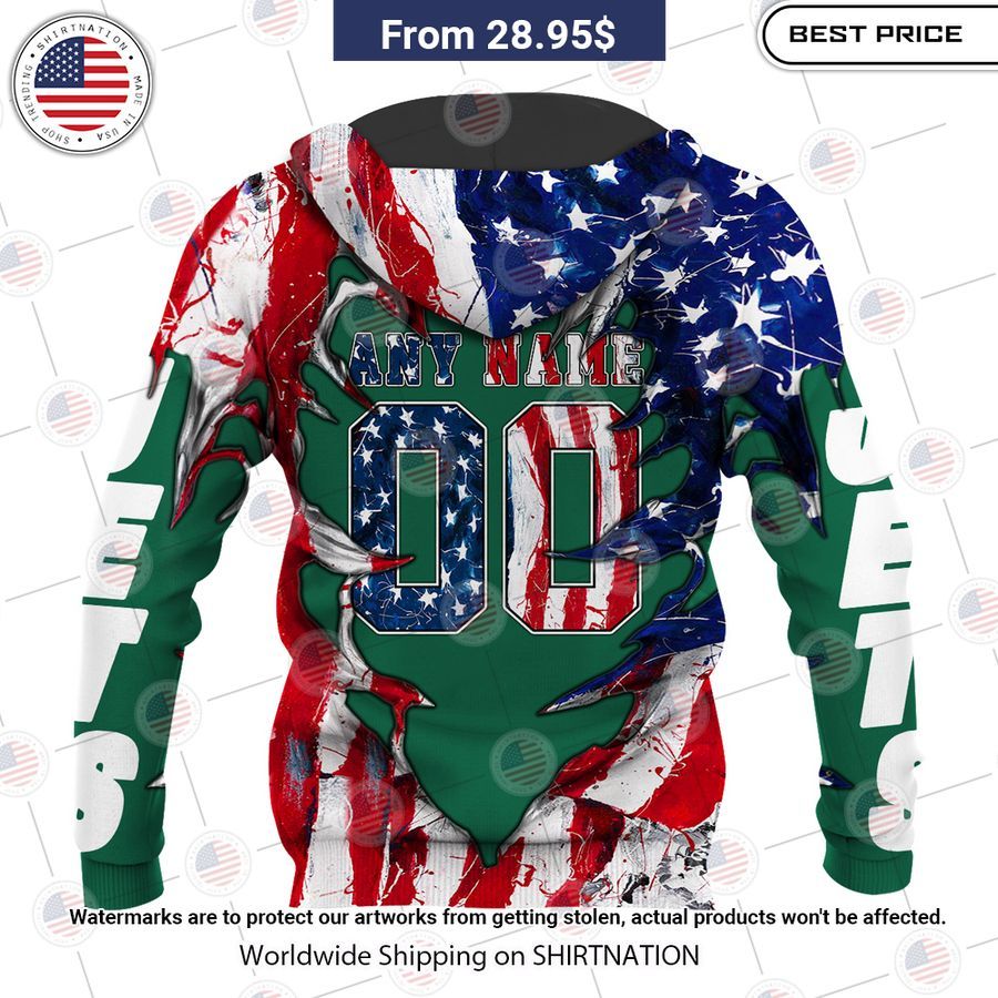 HOT New York Jets US Flag Angel Shirt Your face is glowing like a red rose