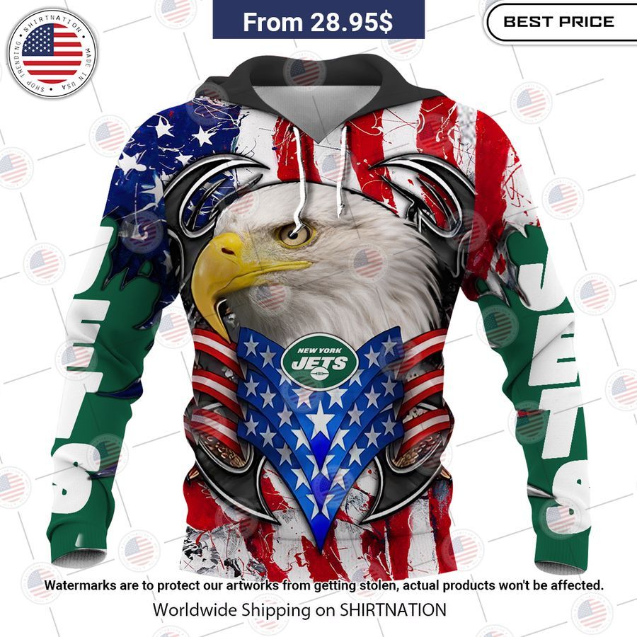 HOT New York Jets US Flag Eagle Shirt Your face is glowing like a red rose