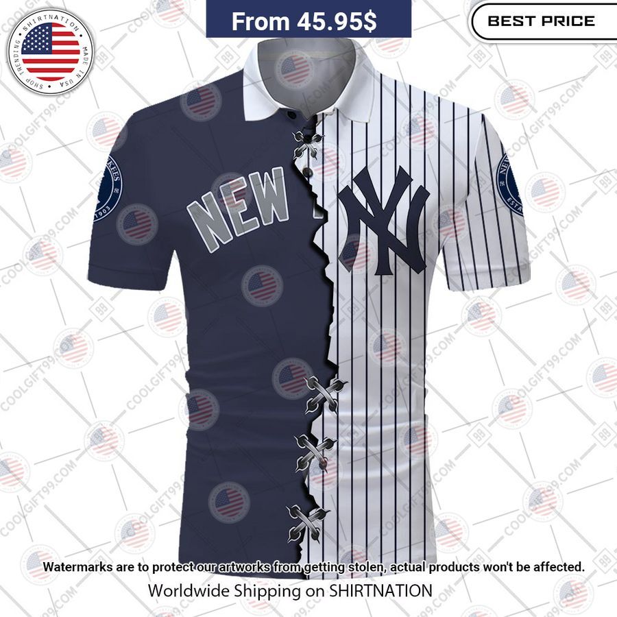 HOT New York Yankees Mix Home Away Jersey Polo Shirt Pic of the century