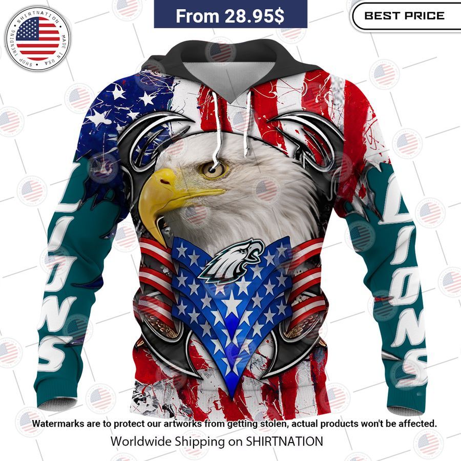 HOT Philadelphia Eagles US Flag Eagle Shirt Handsome as usual