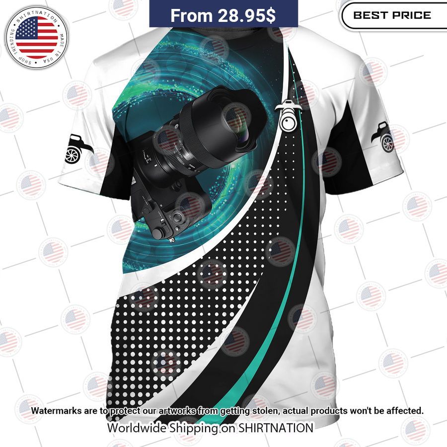 HOT Photographer Camera Pattern T Shirt Which place is this bro?