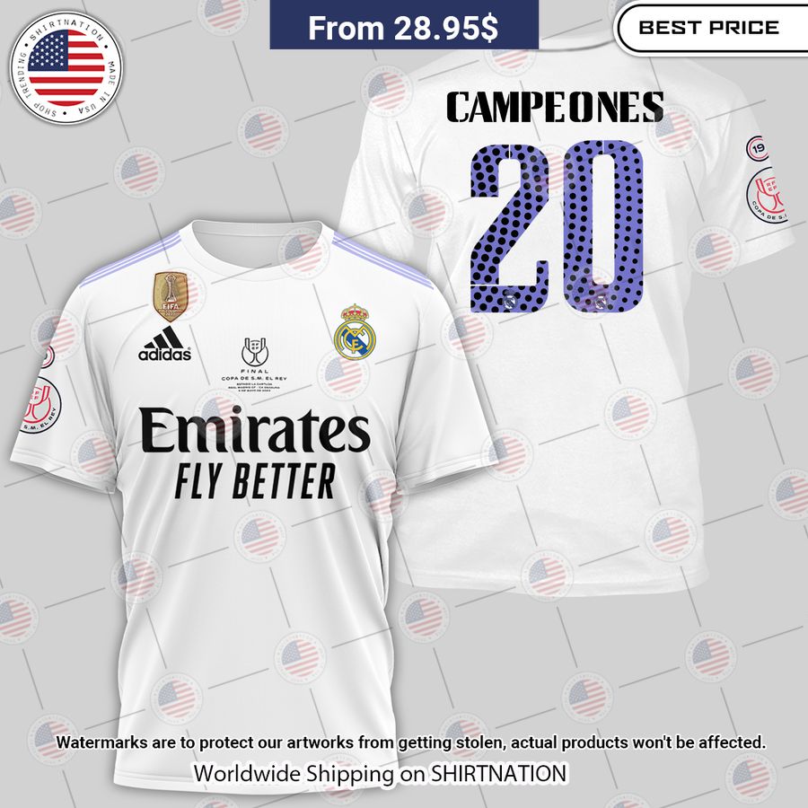 HOT Real Madrid Campeones 20 Shirt Gang of rockstars