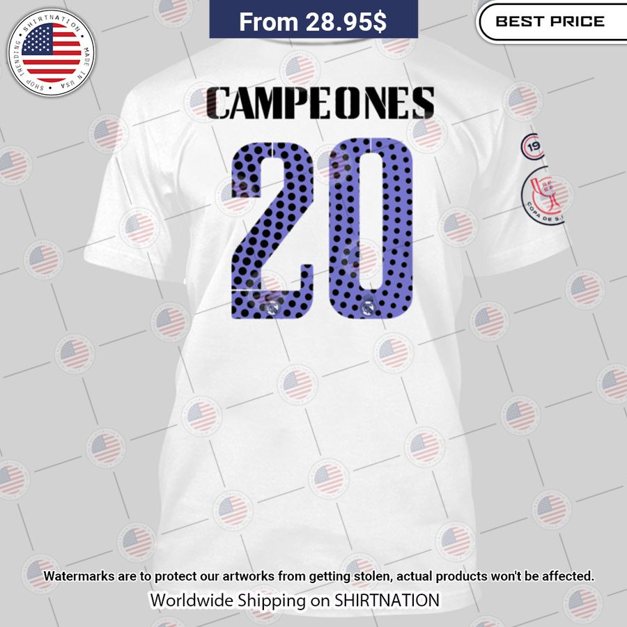 HOT Real Madrid Campeones 20 Shirt Amazing Pic