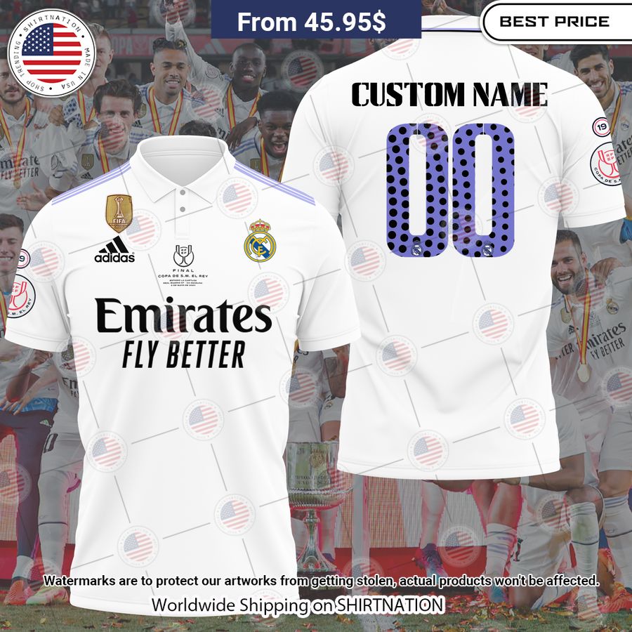 HOT Real Madrid Champions CUSTOM Polo Shirt