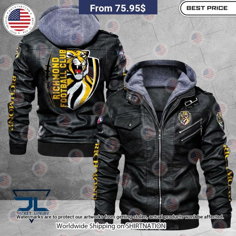 HOT Richmond Football Club Leather Jacket Nice Pic