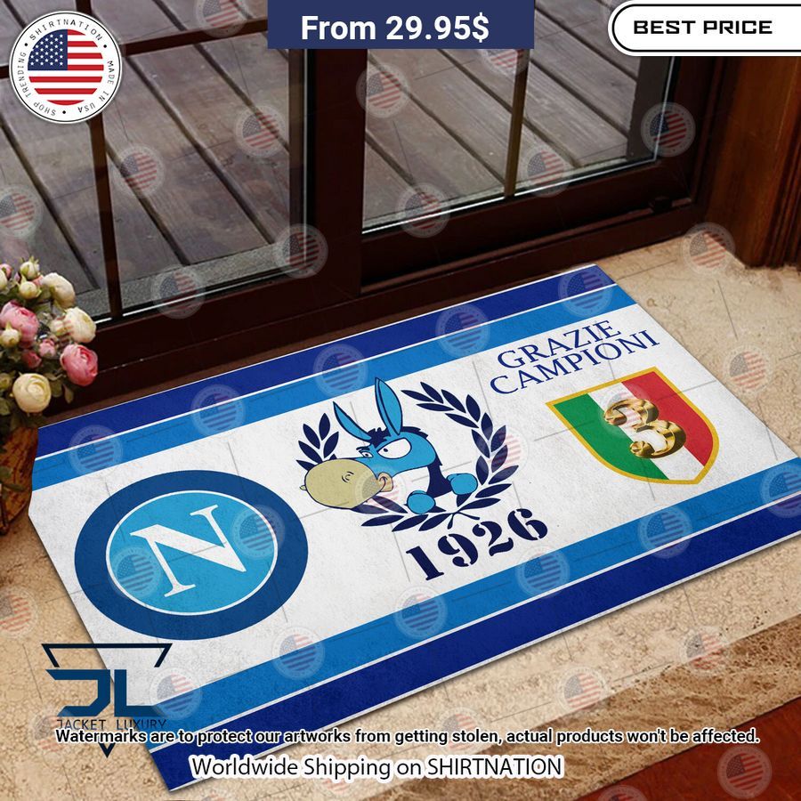HOT SSC Napoli Campione d'Italia Doormat Good click