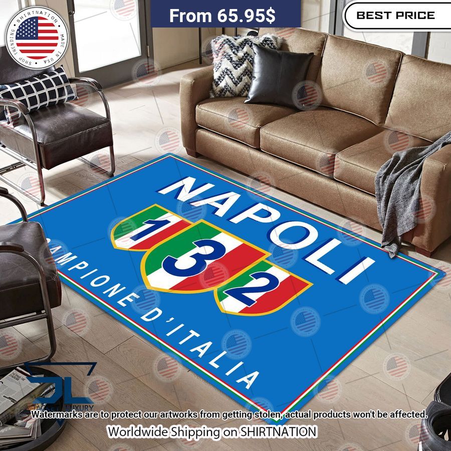 HOT SSC Napoli Campione d'Italia Rug You look beautiful forever